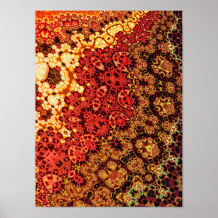 Poster Padrão de Crochê Fractal