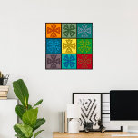 Poster Padrão de Cruz de Nó Celta Pop Art<br><div class="desc">Transforme seu espaço com este impressionante pôster de padrão de cruz de nó celta. A grade colorida de pop art destaca desenhos intrincados entrelaçados, criando uma fusão ousada de simbolismo tradicional irlandês e estética moderna. Perfeito para decoração de casa ou escritório, adiciona interesse visual e profundidade cultural a qualquer parede....</div>