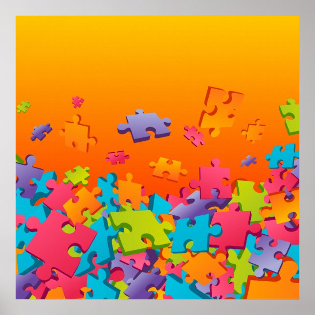 Poster Padrão de desenho animado de serra (Frente)