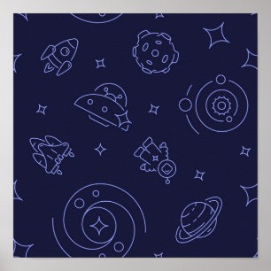 Poster Padrão de espaço