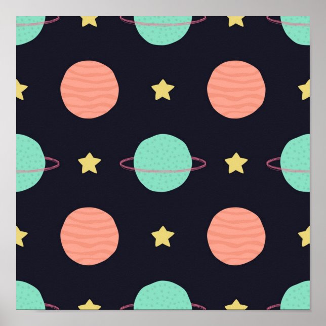 Poster Padrão de espaço (Frente)