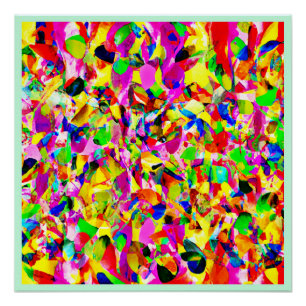 Pôster Padrão de Espectro Abstrato Colorido