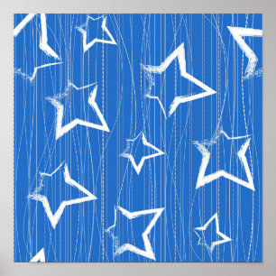 Poster Padrão de estrelas