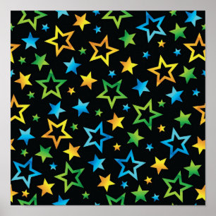 Poster Padrão de estrelas