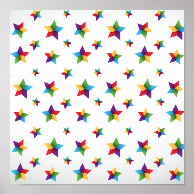 Poster Padrão de estrelas (Frente)