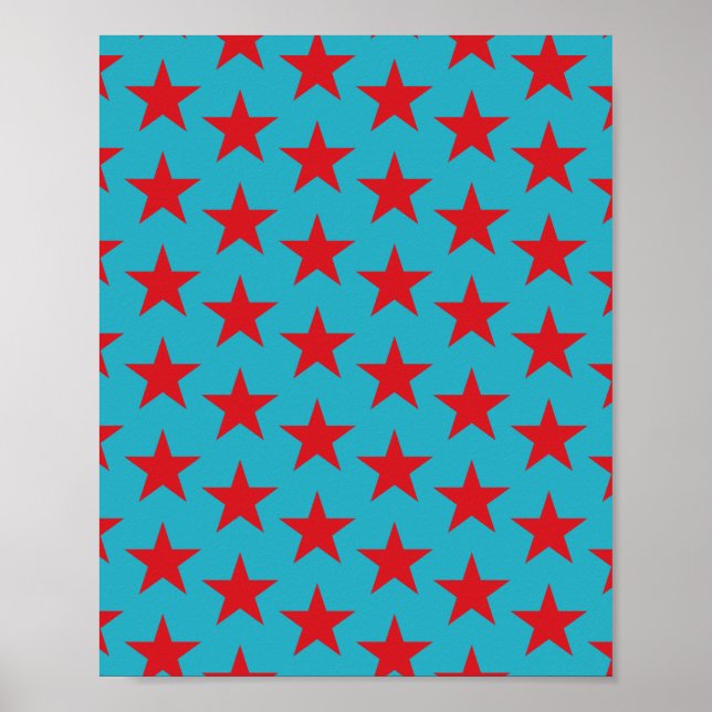 Poster Padrão de estrelas 13 (Frente)
