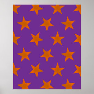 Poster Padrão de estrelas de ouro 3