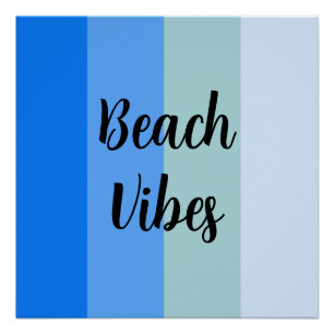 Pôster Padrão de Faixa Azul