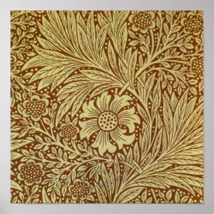 Poster Padrão de Flor Antiga Marigold William Morris