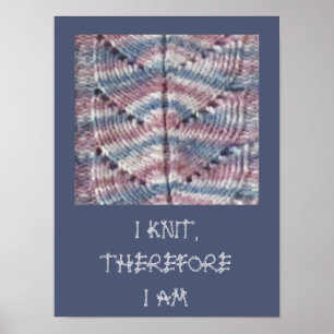 Poster - Padrão de Folha de Knit