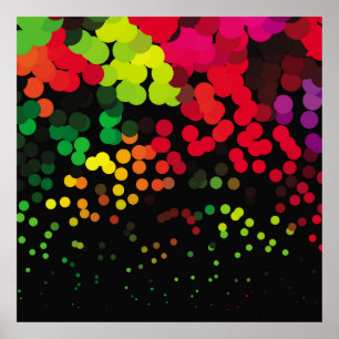 Poster padrão de fundo de meia-tona abstrato. Co geométri