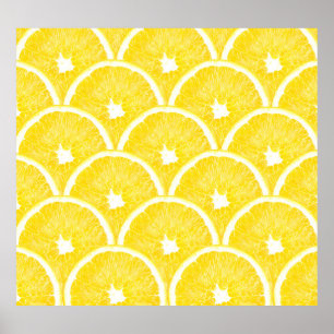 Poster Padrão de Fundo de Pulso Laranja Vibrante