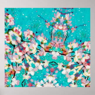 Poster Padrão de fundo geométrico Abstrato colorido