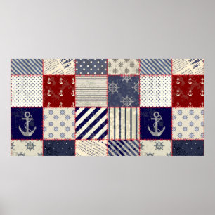 Poster Padrão de fundo sem costura. Vai azulejo sem fim.