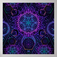 Padrão de Geometria Sagrada sem falhas. Símbolos h