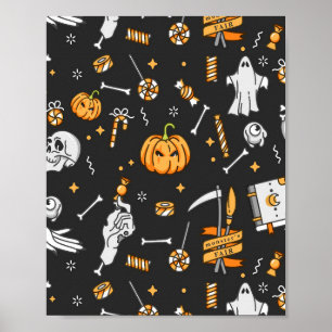 Poster Padrão de Halloween 2
