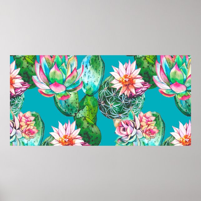 Poster Padrão de ilustração de aquarela de sucesso (Frente)