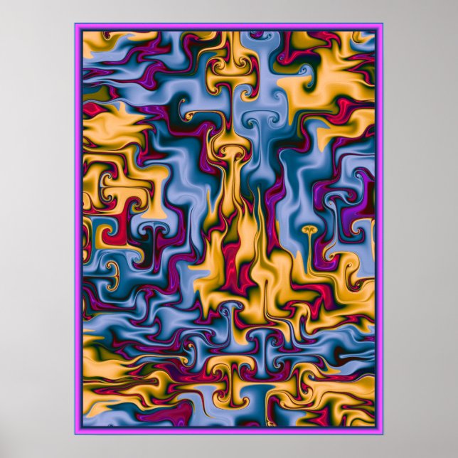 Poster Padrão de Incêndio e Água (Frente)