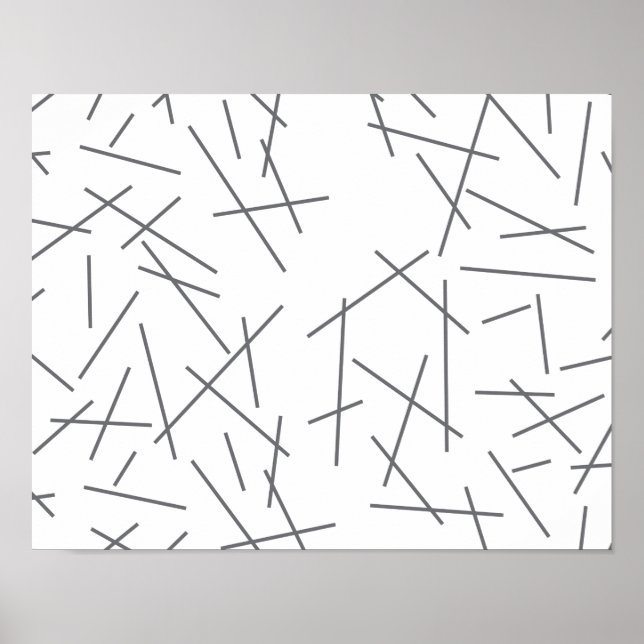 Poster Padrão de linha gráfica moderno, simples e confuso (Frente)