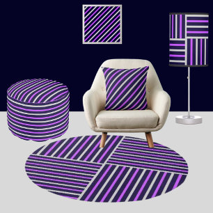 Poster Padrão de Listras Coloridas Fofas         