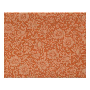 Pôster Padrão de Malva de William Morris: Floral Terracot