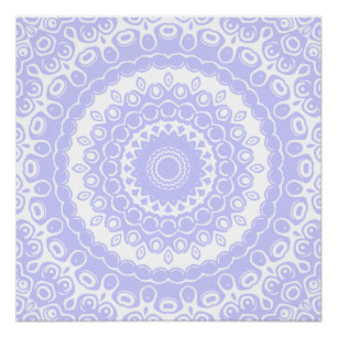 Pôster Padrão de Mandala do Sonho da Periwinkle