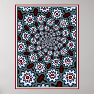 Poster Padrão de Margaridas Celta