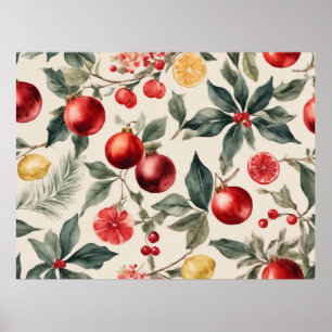 Poster Padrão de mistério de Natal