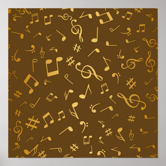 Poster Padrão de música (Frente)