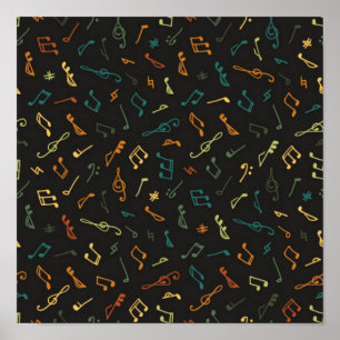 Poster Padrão de música