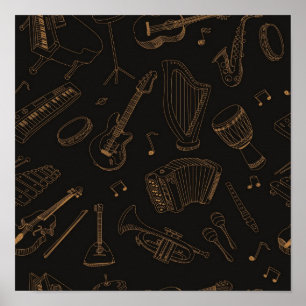 Poster Padrão de música