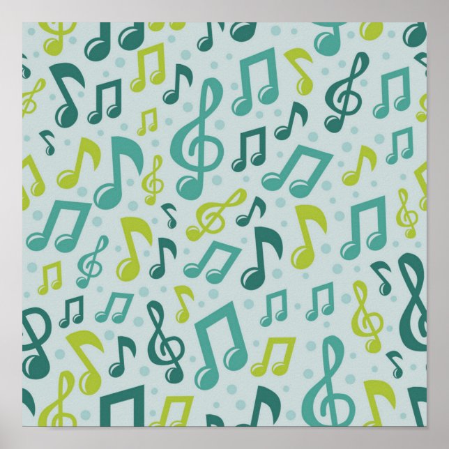 Poster Padrão de música (Frente)