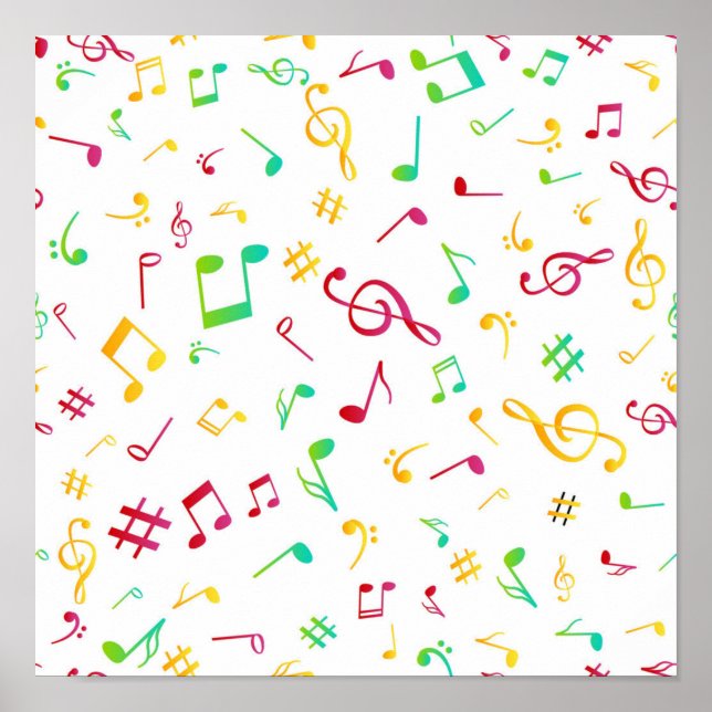 Poster Padrão de música (Frente)