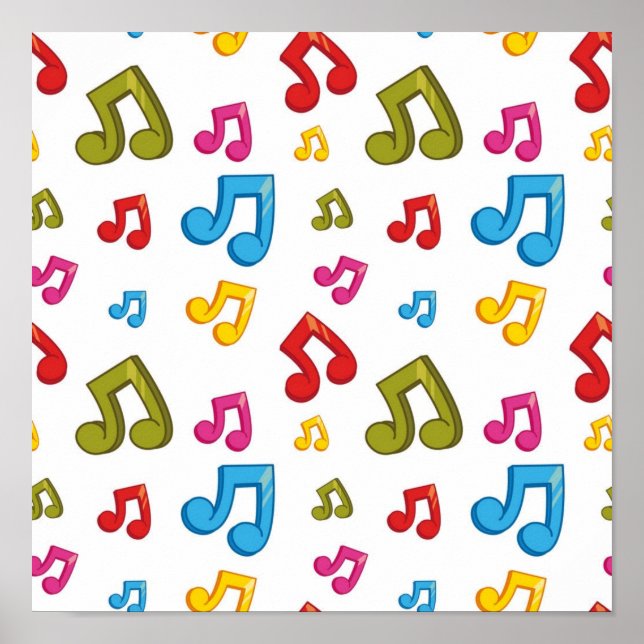 Poster Padrão de música (Frente)