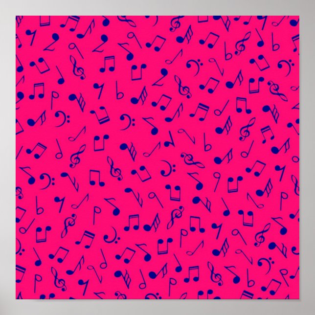 Poster Padrão de música (Frente)