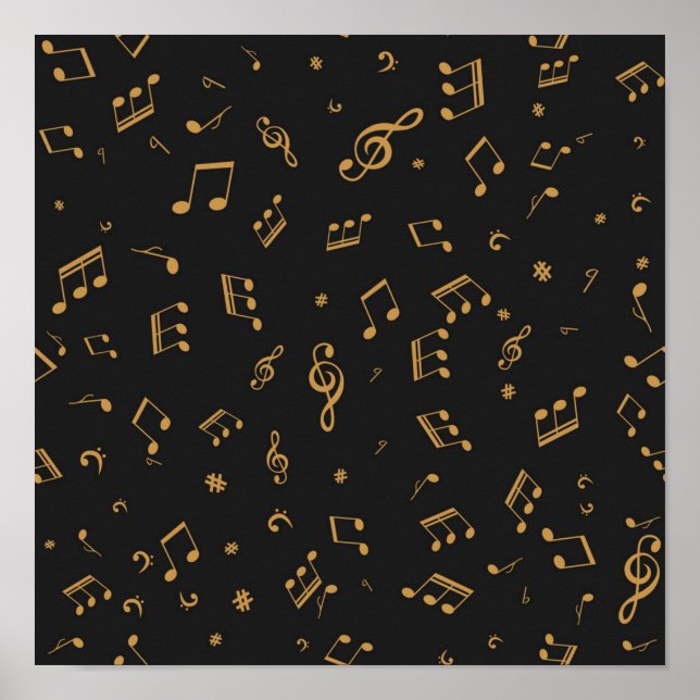 Poster Padrão de música (Frente)