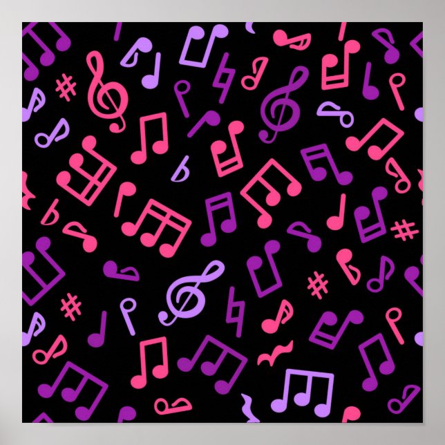 Poster Padrão de música (Frente)