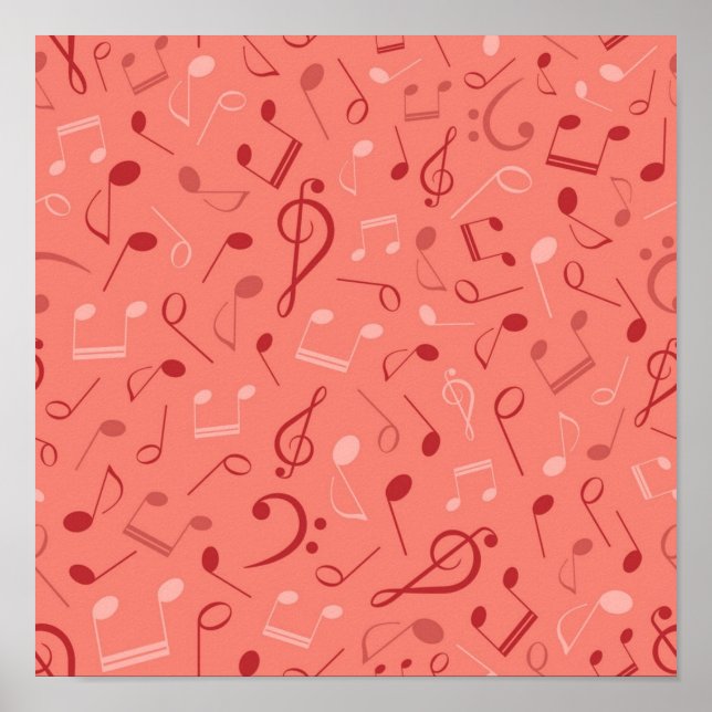 Poster Padrão de música (Frente)