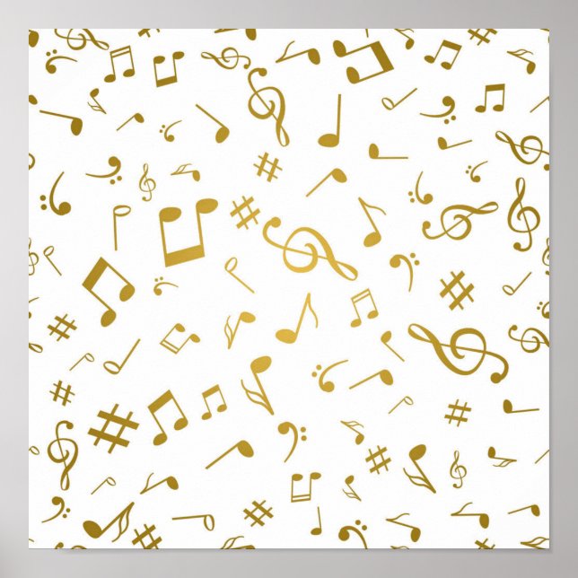 Poster Padrão de música (Frente)