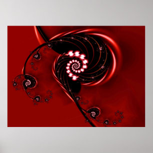 Pôster Padrão de Natureza de Abstrato de Boca Heirloom