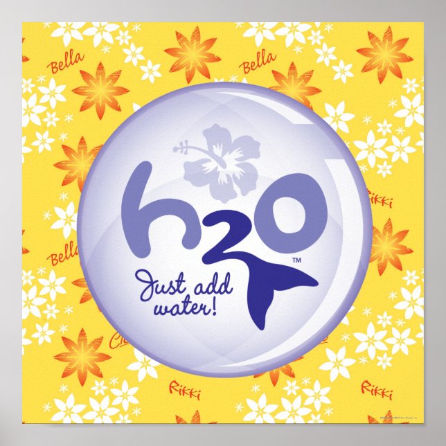 Pôster Padrão de nome amarelo (Frente)