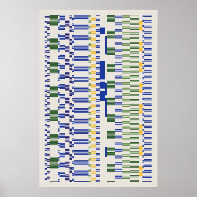 Poster Padrão de Números de Ramanujan (Frente)