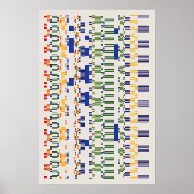 Poster Padrão de Números de Ramanujan (Frente)