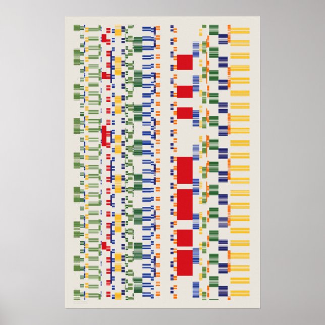 Poster Padrão de números de Ramanujan (Frente)