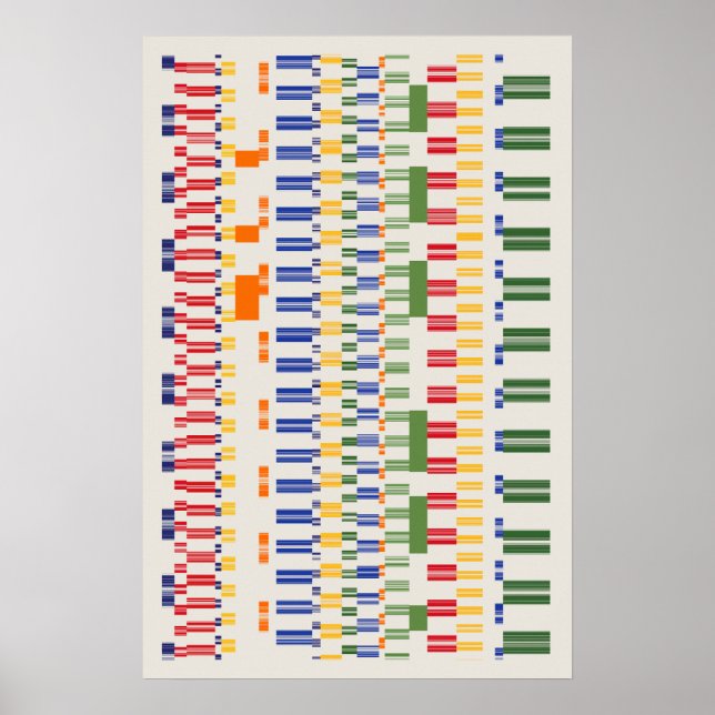 Poster Padrão de números de Ramanujan (Frente)