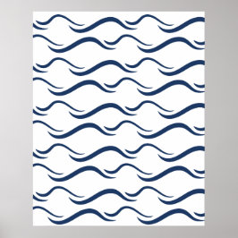 Poster Padrão de onda contínuo