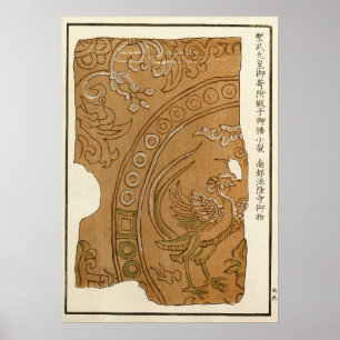 Poster Padrão de ornamento chinês Stoddard de 1880