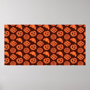 Poster Padrão de panificação, textura. Compro Boulangerie