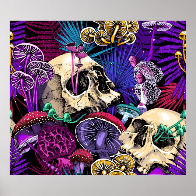 Poster Padrão de papel de parede sem costura. Bright Magi (Frente)