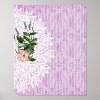 Poster Padrão de papel digital 4